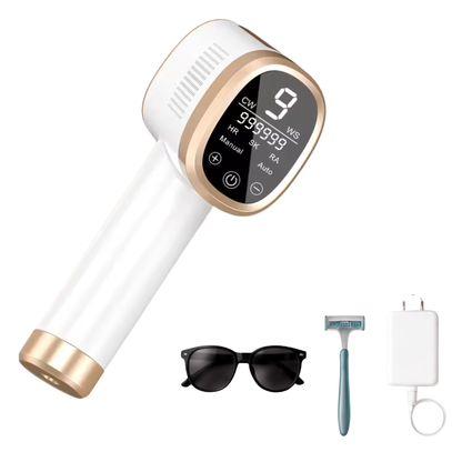Laser Hair Removal Device for Women & Men, 21J, 9 Energy Levels, Auto & Manual Modes, Permanent Hair Reduction