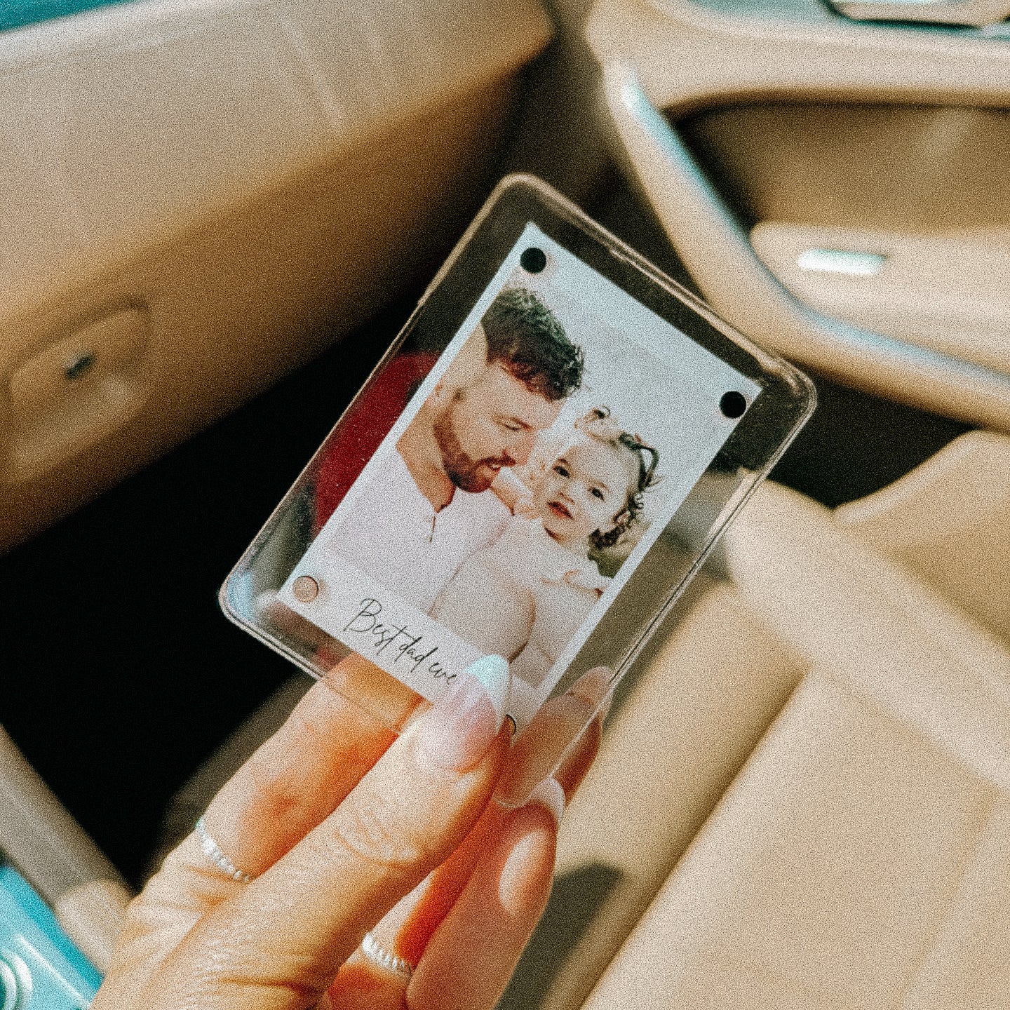 Personalized Photograph Sun visor Clip