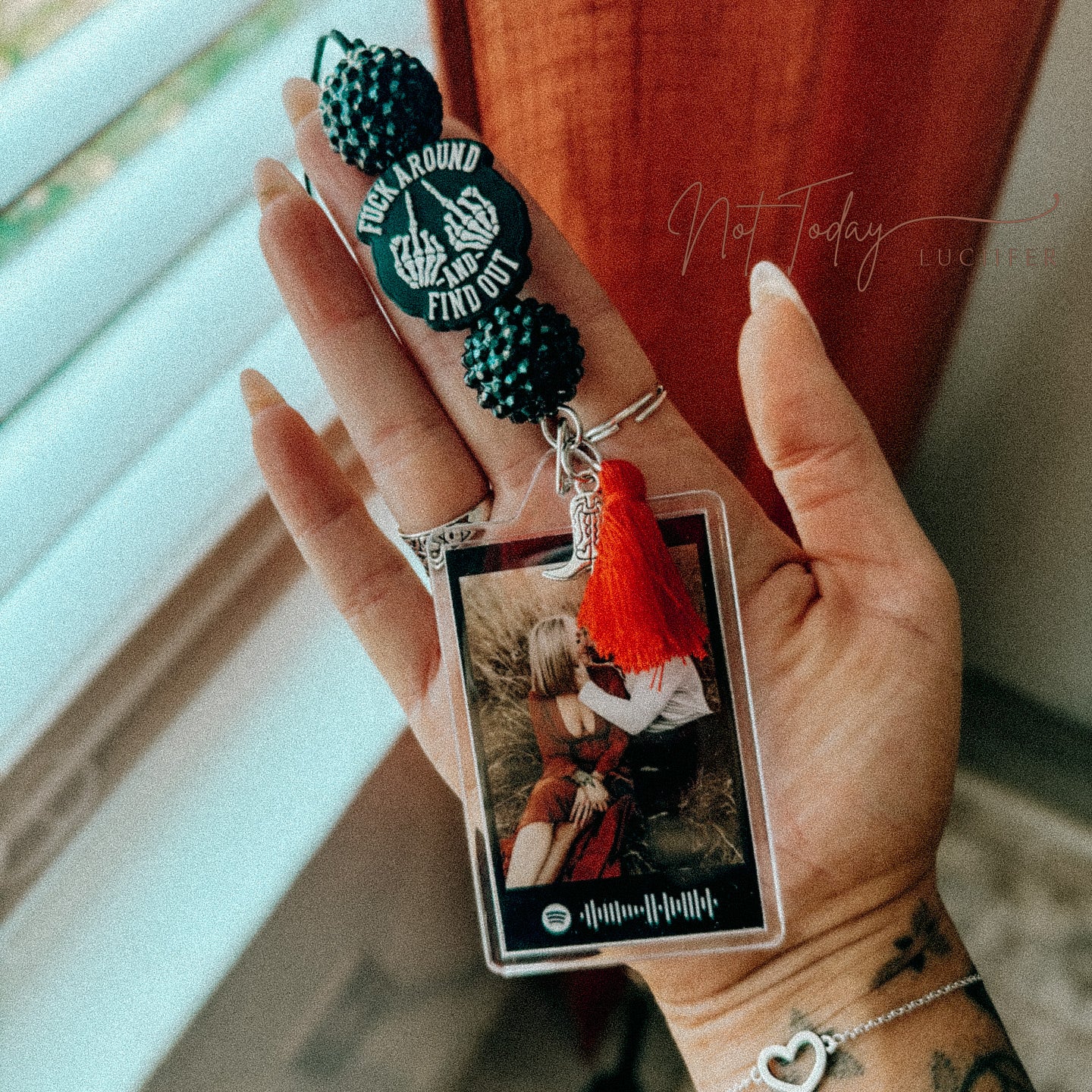 Spotify Personalized Car Charm with Photo
