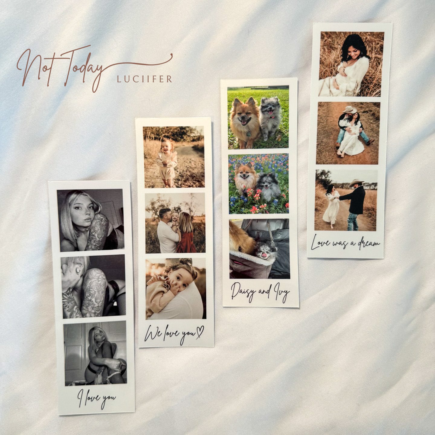 Personalized Photo Strip with Custom Text