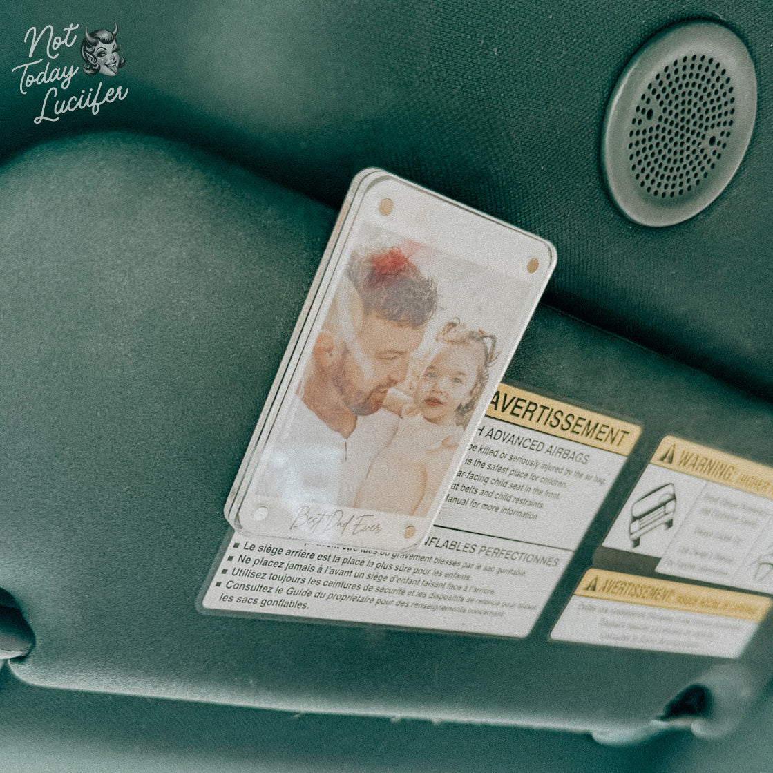 Personalized Photograph Sun visor Clip