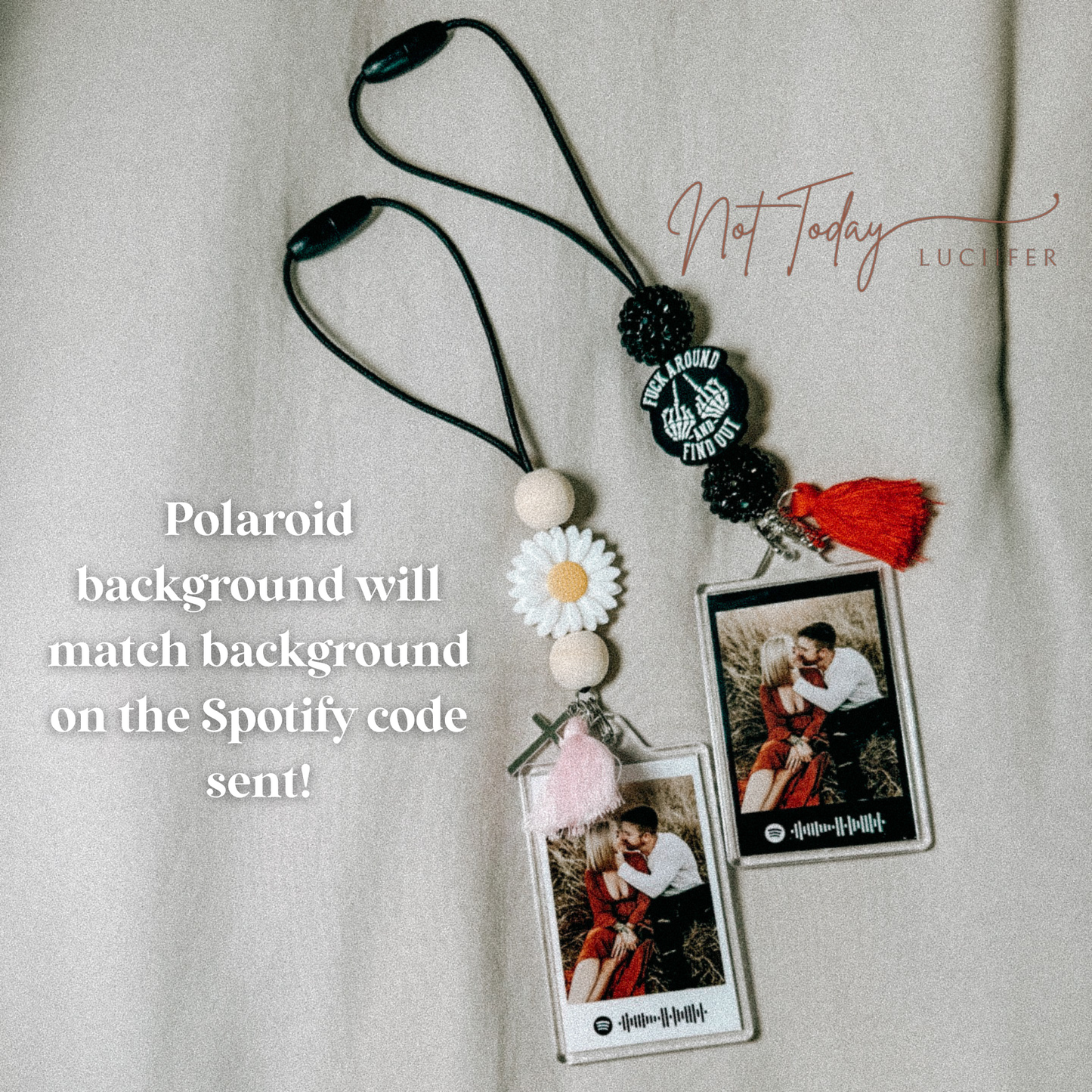 Spotify Personalized Car Charm with Photo